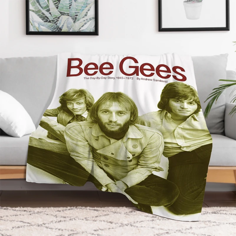 Australian Rock Band Bee Gees Blanket Double Bed Comforter Sofa Blankets & Throws Winter Bedspread the Knee Warm Baby Bedspreads