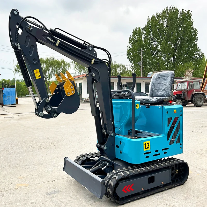 Customized Agricultural Crawler Excavator Hydraulic 1.2Ton Digger Excavators Mini