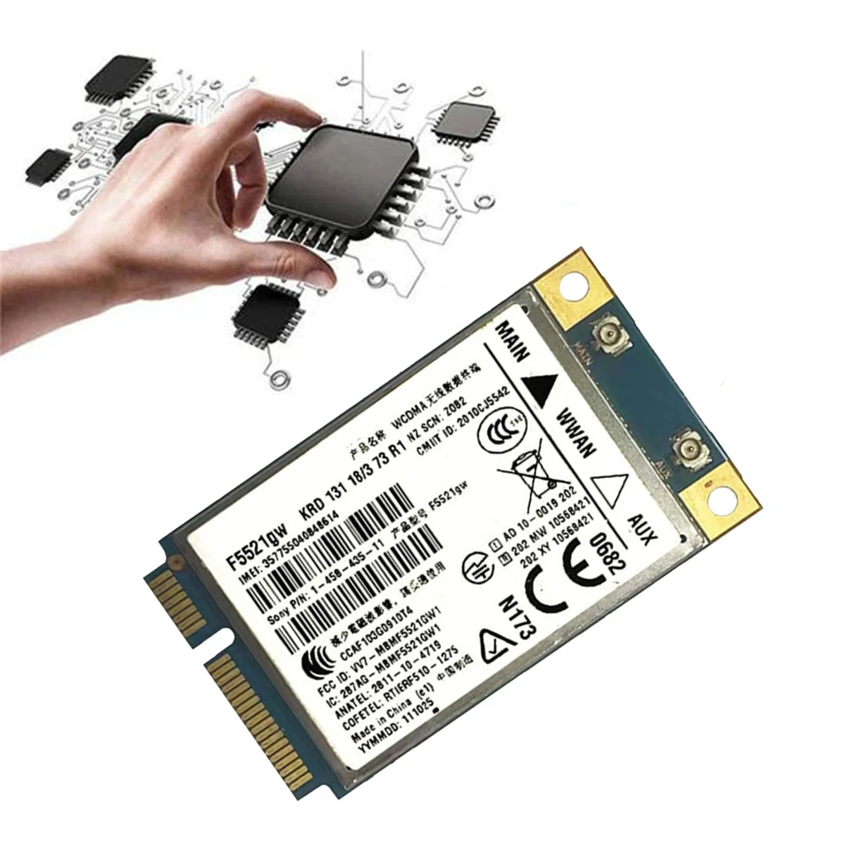 Kartu WWAN Universal F5521GW Gobi3000 HSPA EDGE 21Mbps 3G kartu WWAN WANL