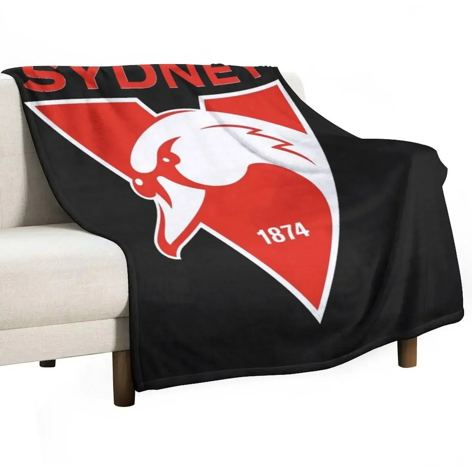 Sydney the Bloods Swans Haughty Swannies-Logos Classic T-Shirt Throw Blanket blankets ands cosplay anime Blankets