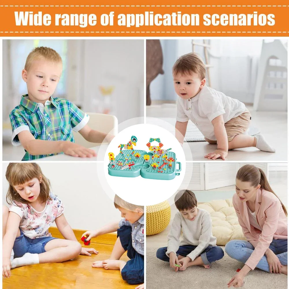 Vite Twisting Puzzle Toy simulazione riparazione elettrica Toolbox dado combinazione smontaggio vite giocattoli per bambini per bambini per regalo ragazzo