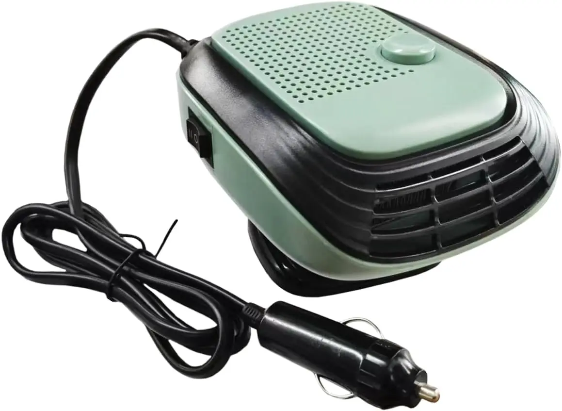 

Автомобильный обогреватель 12 В 120 Вт, регулируемый вентилятор 2-в-1, портативный размораживатель с 360 ° Вращающаяся конструкция для автомобилей (зеленая)