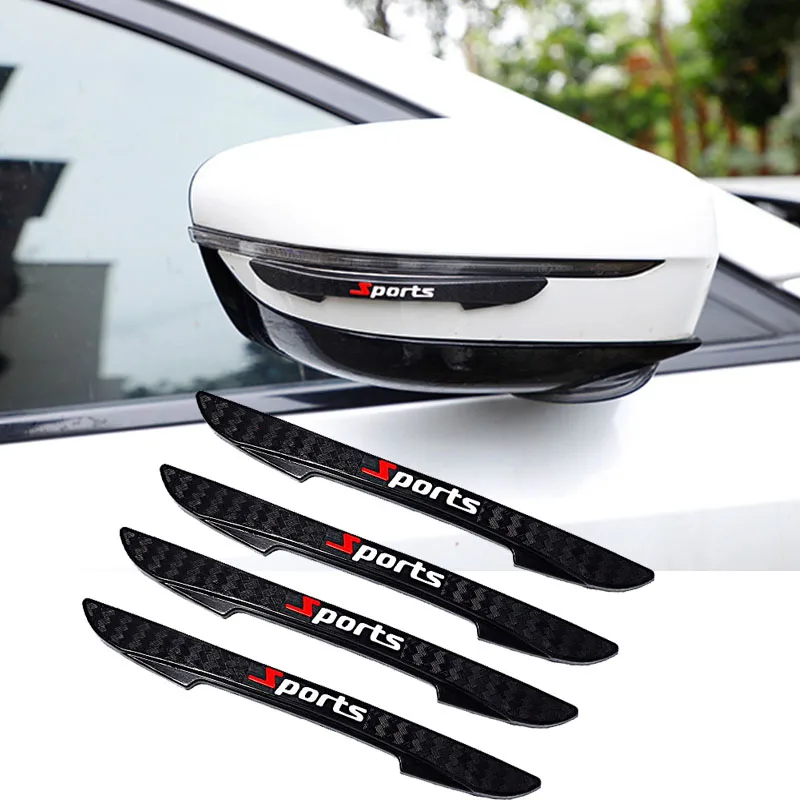 4PCS Car PVC Door Protectors Thickened Anti-scratch and Anti-bump Strip Sport Styling Body Decoration Rubber Exterior Parts