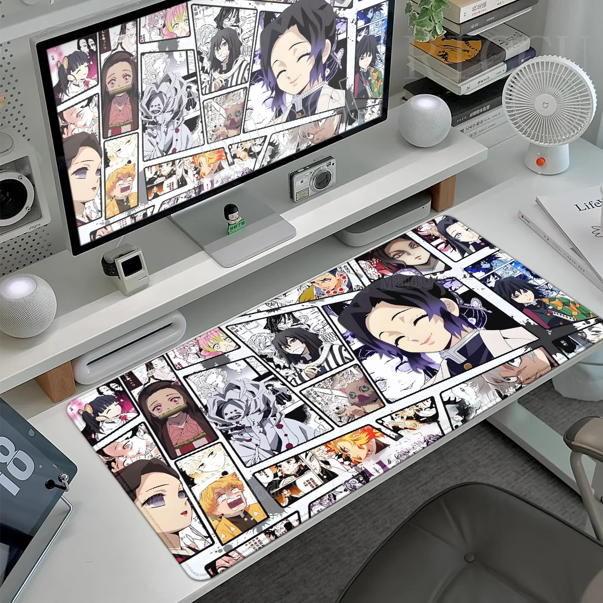 

Demon Slayer Large Mouse Pad Anime Mousepad XXL Mechanical Keyboard Desk Mat Non-Slip Office Laptop Tablemat PC Cabinet Carpet