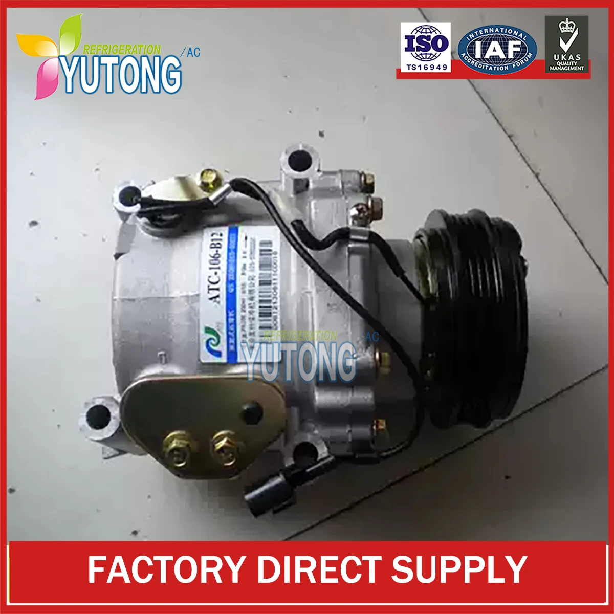 ATC-106-B12 AC Compressor for Fengxing MPV 2.0L/2.4L