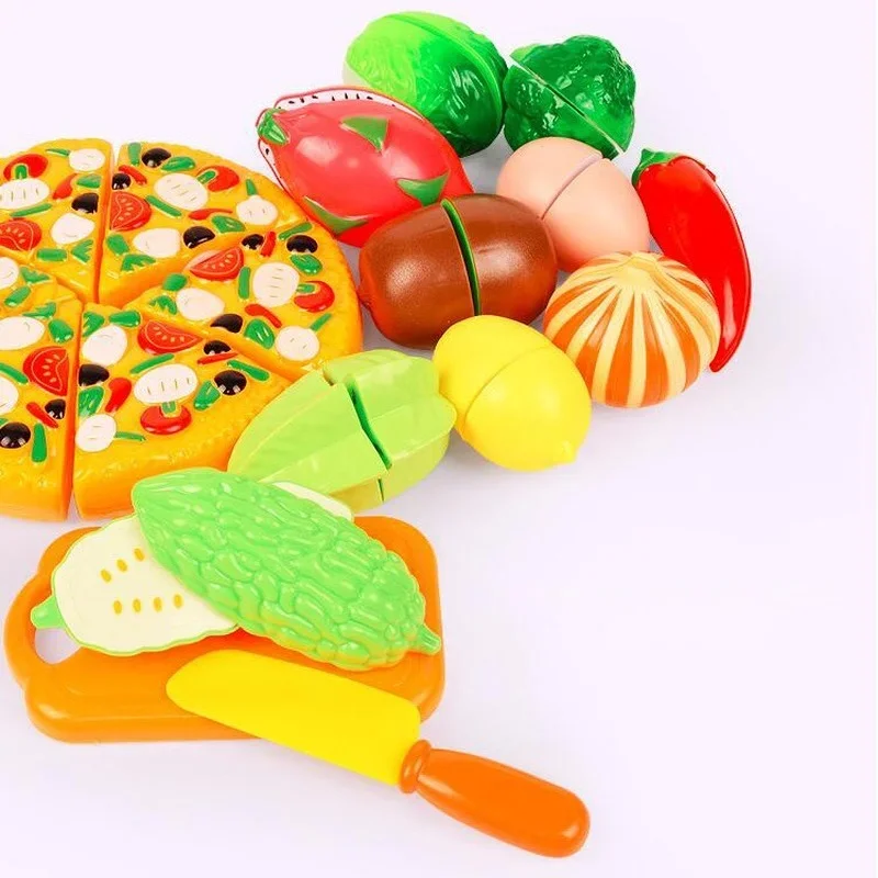 Kids Baby Kitchen Toys Cutting Vegetables Food Fruit Toy Kitchen Set for Girl Children Pretend Play Mini Toys  Girl Toys