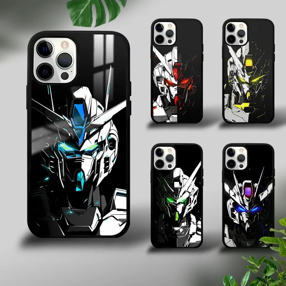 Cartoon Bandai Gundam Phone Case For iPhone 16 15 14 13 12 11 Pro Xs Max Mini Plus Celulares Hard Funda