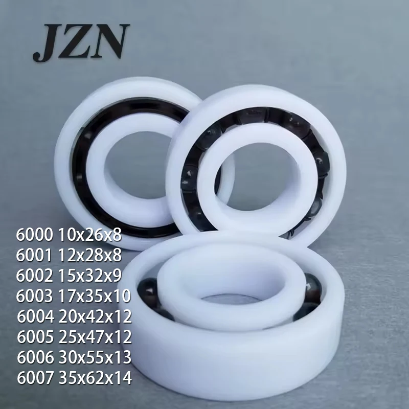 

2/5/10/20pcs 6000 6001 6002 6003 6004 6005 6006 6007 POM nylon plastic bearing Waterproof insulation non-magnetic