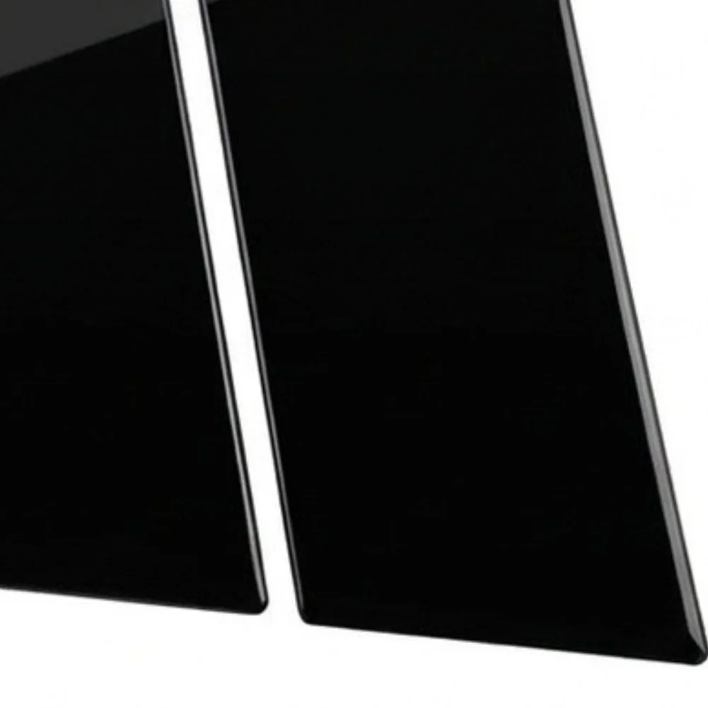 For Ford Explorer 2006-2010 for Window Pillar Trim Cover B C Pillar Decorative Strip ABS Plastic Glossy Black Finish