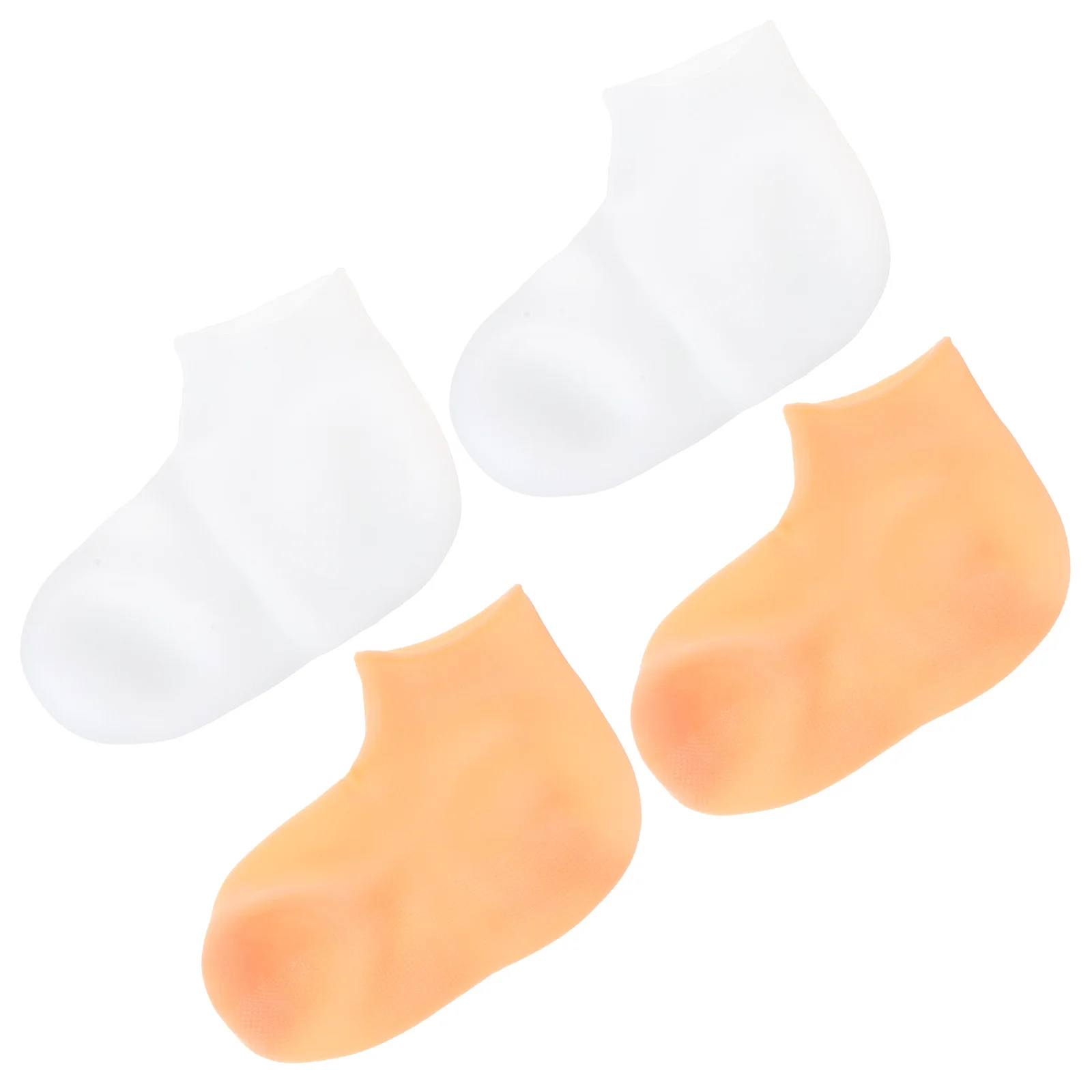 

2 Pairs Exfoliating Socks Foot Cream Heel Softening Moisturizing Overnight Women's Wooden Sebs for Crack Moisterizing Miss