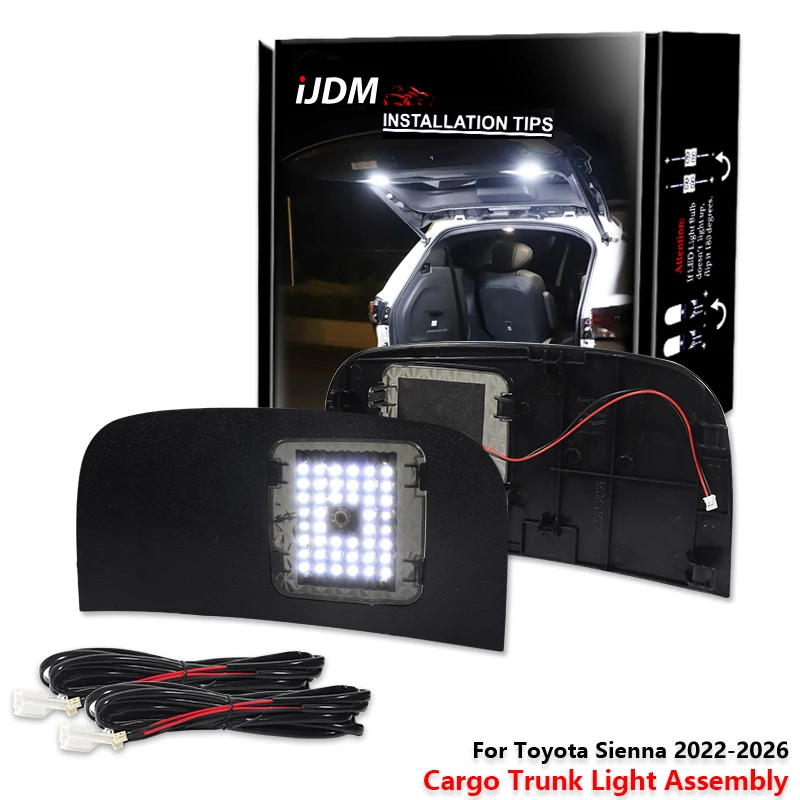 Luces LED iJDM para la parte trasera del coche, luces de maletero, luces de portón trasero, luces para maletero, accesorios para Toyota Sienna 2021 2022 2023 2024
