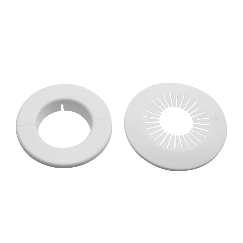 Plastic vent cover Reserved hole plugging Panel concealer round Air-conditioning pipe Dust plug Decor cap for Home office Hotel