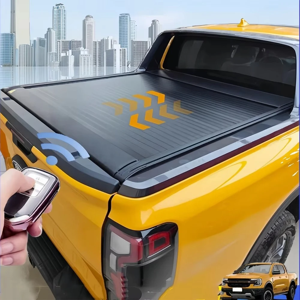

Waterproof Anti-Theft Electric Roller Lid up Pick Truck Aluminium Alloy Tonneau Cover NP300 2014-2018 2020-2025