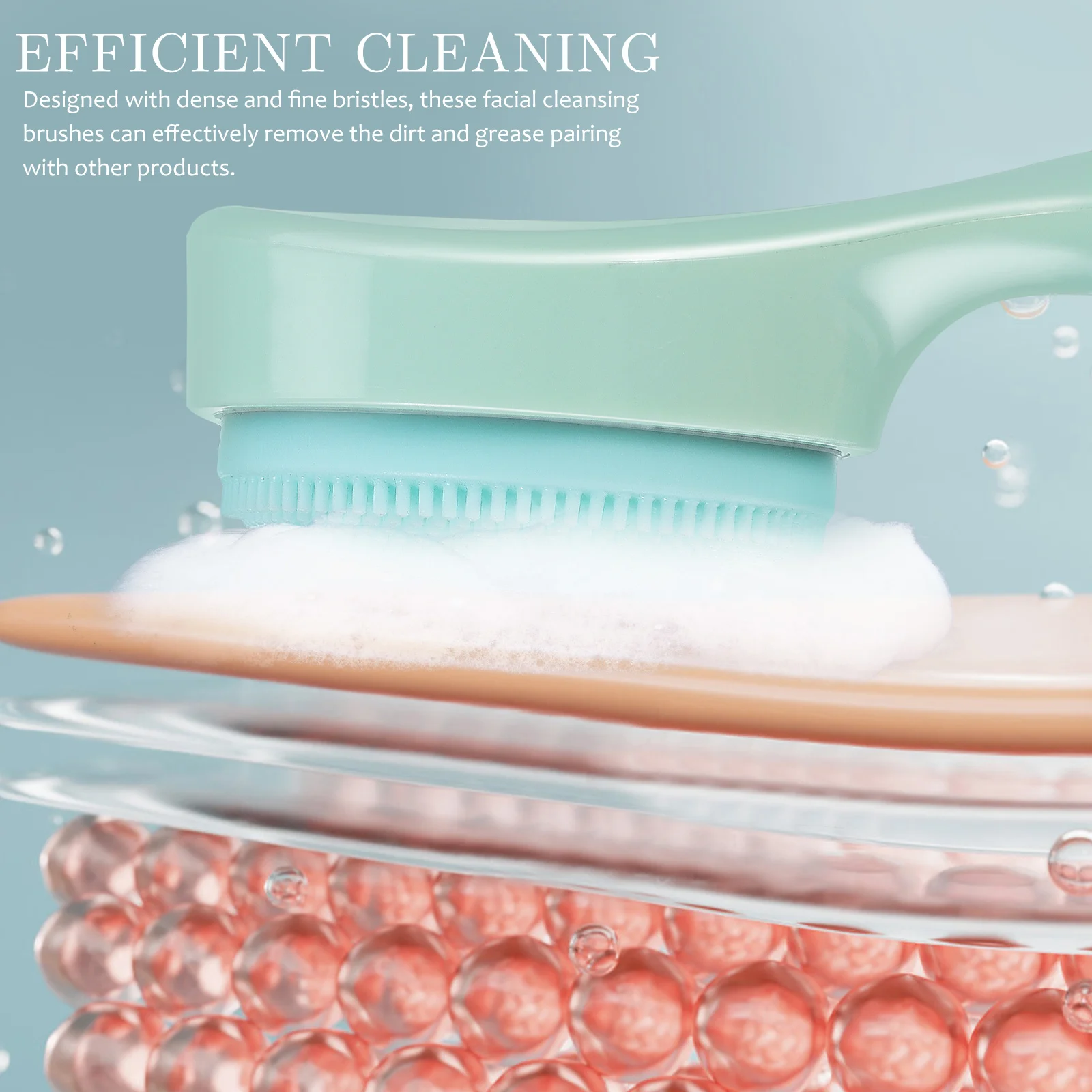 3Pcs Silicone Face Scrubber Gentle Soft Manual Facial Cleansing Brush for Daily Exfoliating Skin Care Routine Efficient Deep