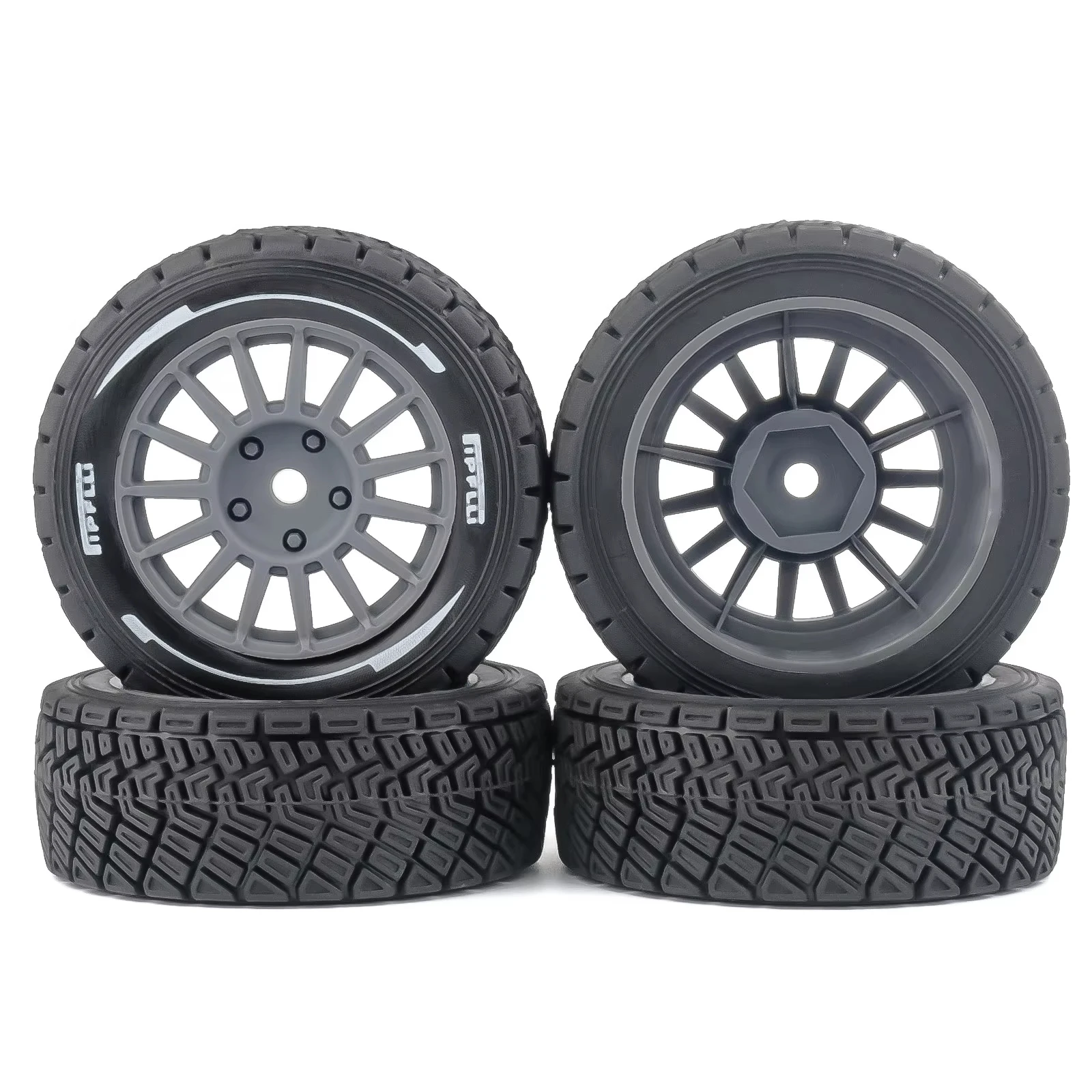 Wear-resistant Rubber 58mmx39mm Flat Running Tire Skin 1/14 Scale For MJX Racing RC Model Car Upgrade Parts