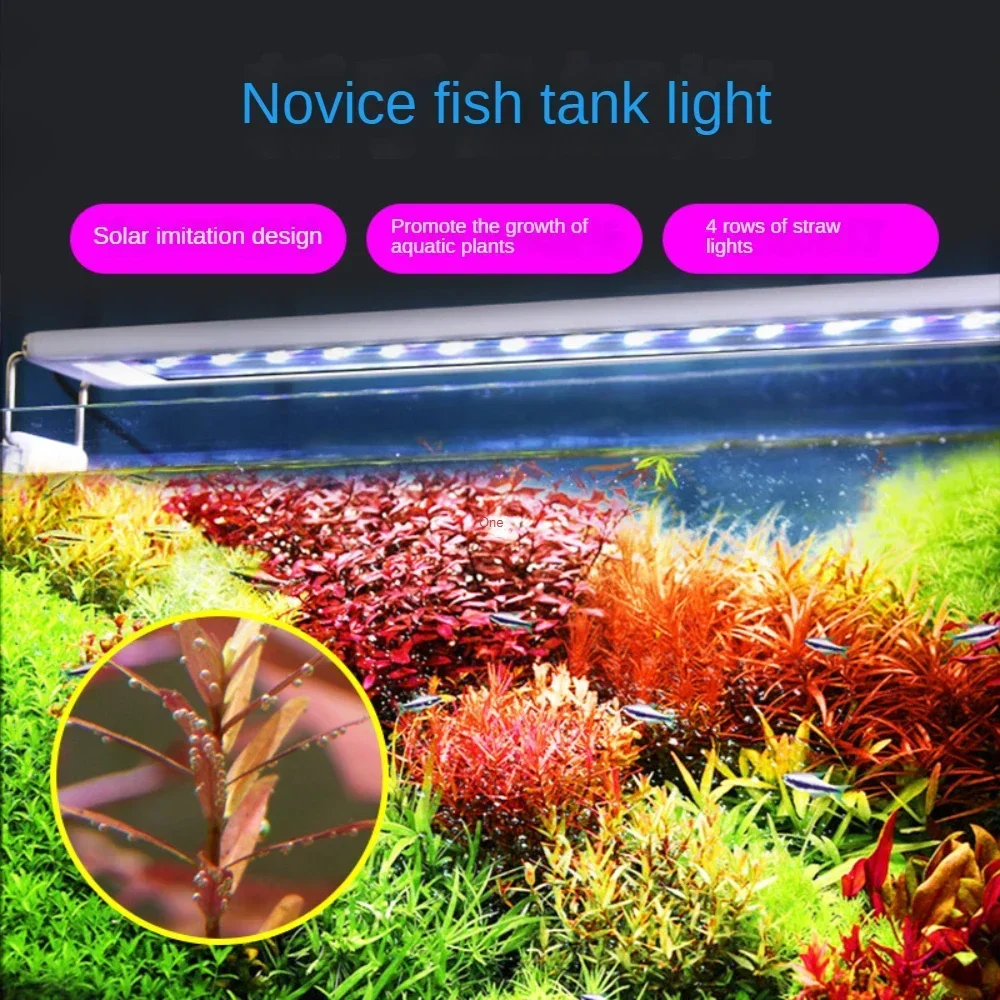 LED Aquarium Light For Plant Fish Tank LED Lamp With Adjustable Bracket ,12 to 36 inch Full Spectrum Refugium LED Light Fixture