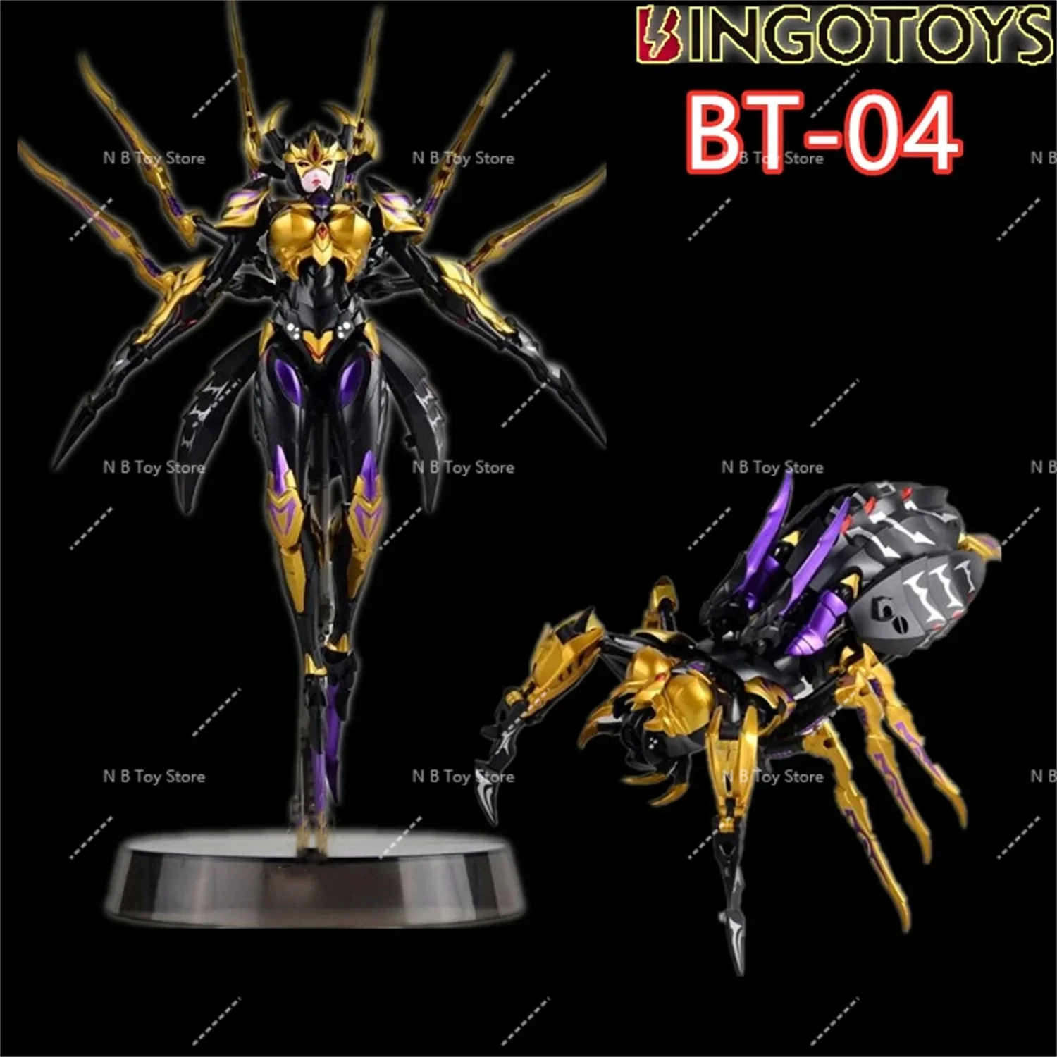 

In Stock Bingoys BT-04 Spider Girl Blackarachnid Transformation BT04 Mobile Articulation Deformable Mobile Suit Action Figure