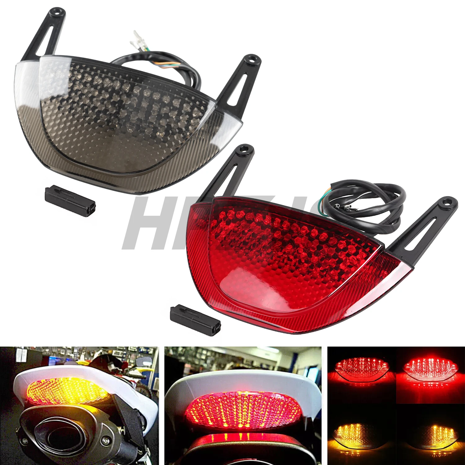 

LED Rear Taillight Integrated Brake Turn Signal Lamp For Honda Motorcycle CBR600RR CBR 600 RR 2007-2012 Smoke/Red