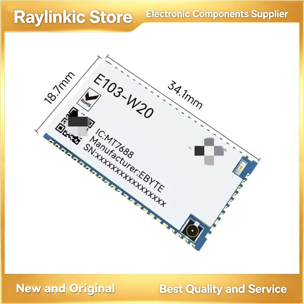 EBYTE E103-W20 Serial Port to Wifi Wireless Routing Module MT7688AN/MT7628AN SMD Small Size Openwrt SPI UART Support