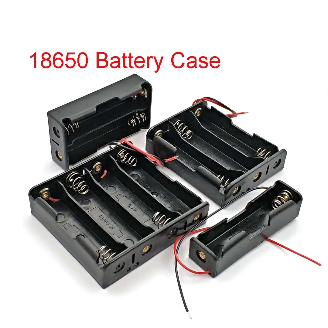 Reihenschaltung 18650 Powerbank-Gehäuse 1X 2X 3X 4X 18650 Batteriehalter Aufbewahrungsbox 1 2 3 4 Fächer Batteriebehälter mit – Detail 1