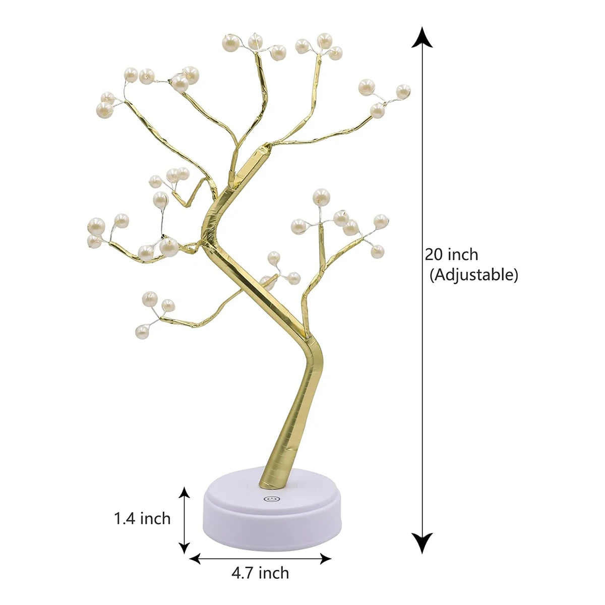 36/72/108 Bonsai Tree Led Lamp Gift Tabletop Diy Bedroom Wire Home Touch Party Battery Switch Nightlights Decorative Night Birch