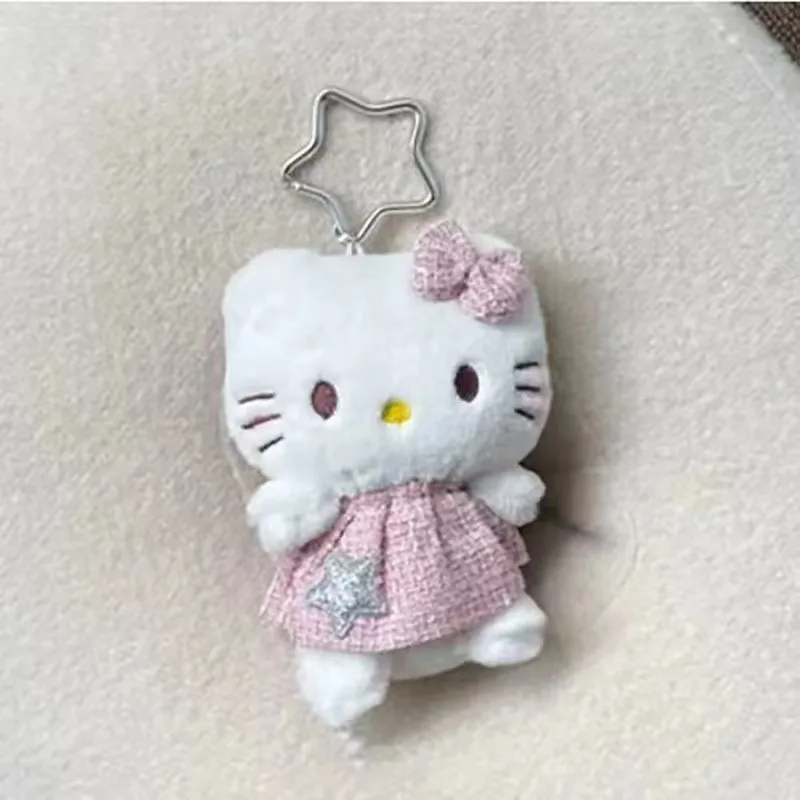 Plushies Sanrio Keychain Kawaii Hello Kitty Bag Pendant Creative Love Buckle Bag Pendant Phone Hanging Keyring Accessories Gifts