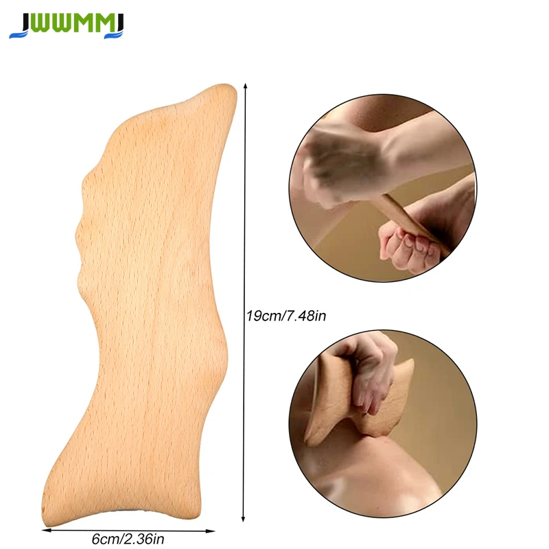 

1Pcs Wooden Dolphin Body Massage Tool | Bosnian Beech Wood Gua Sha | Body Massaging Tool | Eliminates Puffiness and Promotes