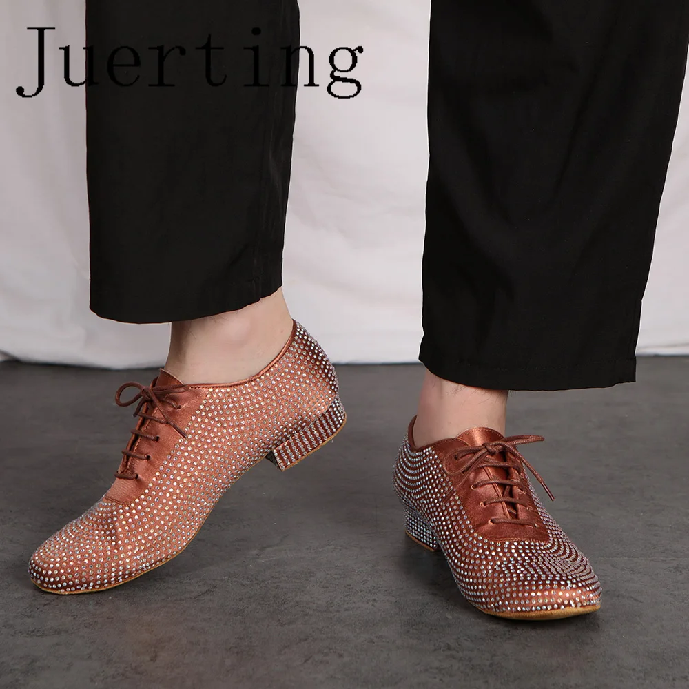 

Juerting new men's shoes Diamond Bright pas de deux Latin Cha-cha modern jazz salsa soft Didi comfortable Batata Square ballroom