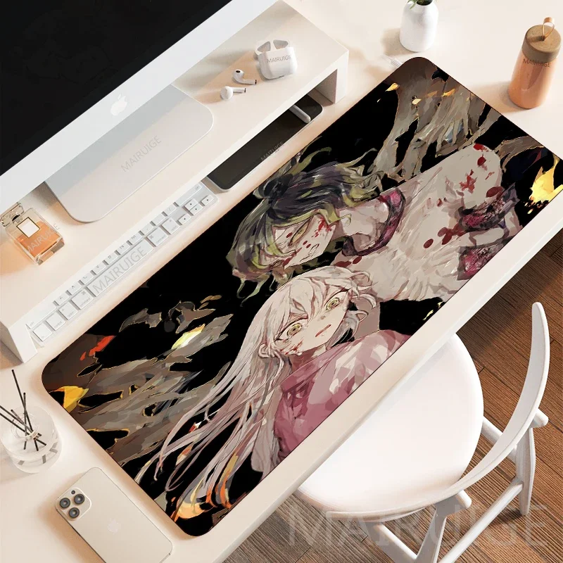 Anime Sexy Girl Daki Mousepads MousePad Keyboard Mouse Pad Demon Slayer Gaming Accessories Gamer Large Desk Mat Kimetsu No Yaiba
