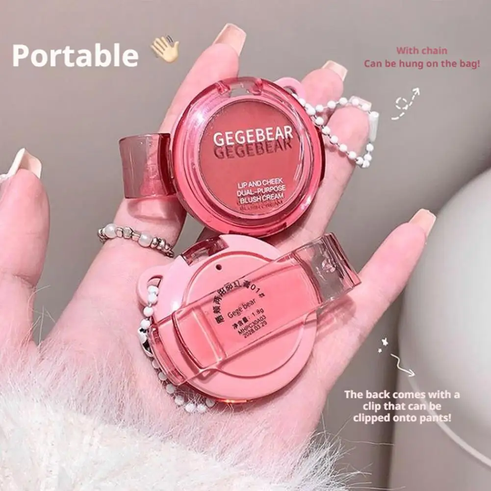 1pcs Natural Blush Cream Lip Cheek Stick Hydrating Matte Makeup Long Lasting Waterproof Professional Cosmetics Nude Color