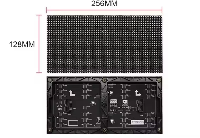 P4 Indoor LED Display Module 1 / 16Scan 256x128mm 64 x 32 dots SMD RGB Full color High quality Module LED display panel module