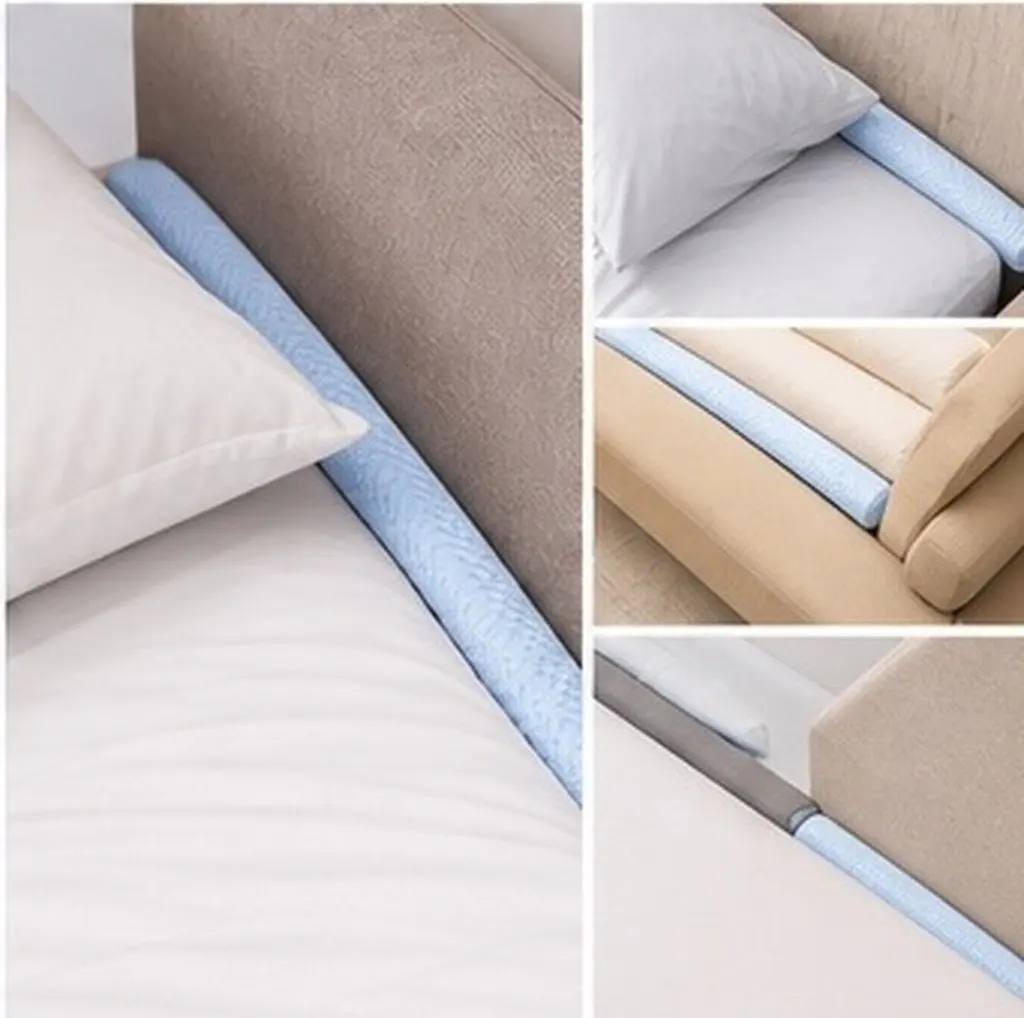 Mattress Extender Filler L Shaped Bed Wall Filler Sky-Blue Sofa Gap Wedge Pillow Slipcover Crack Stopper Headboard