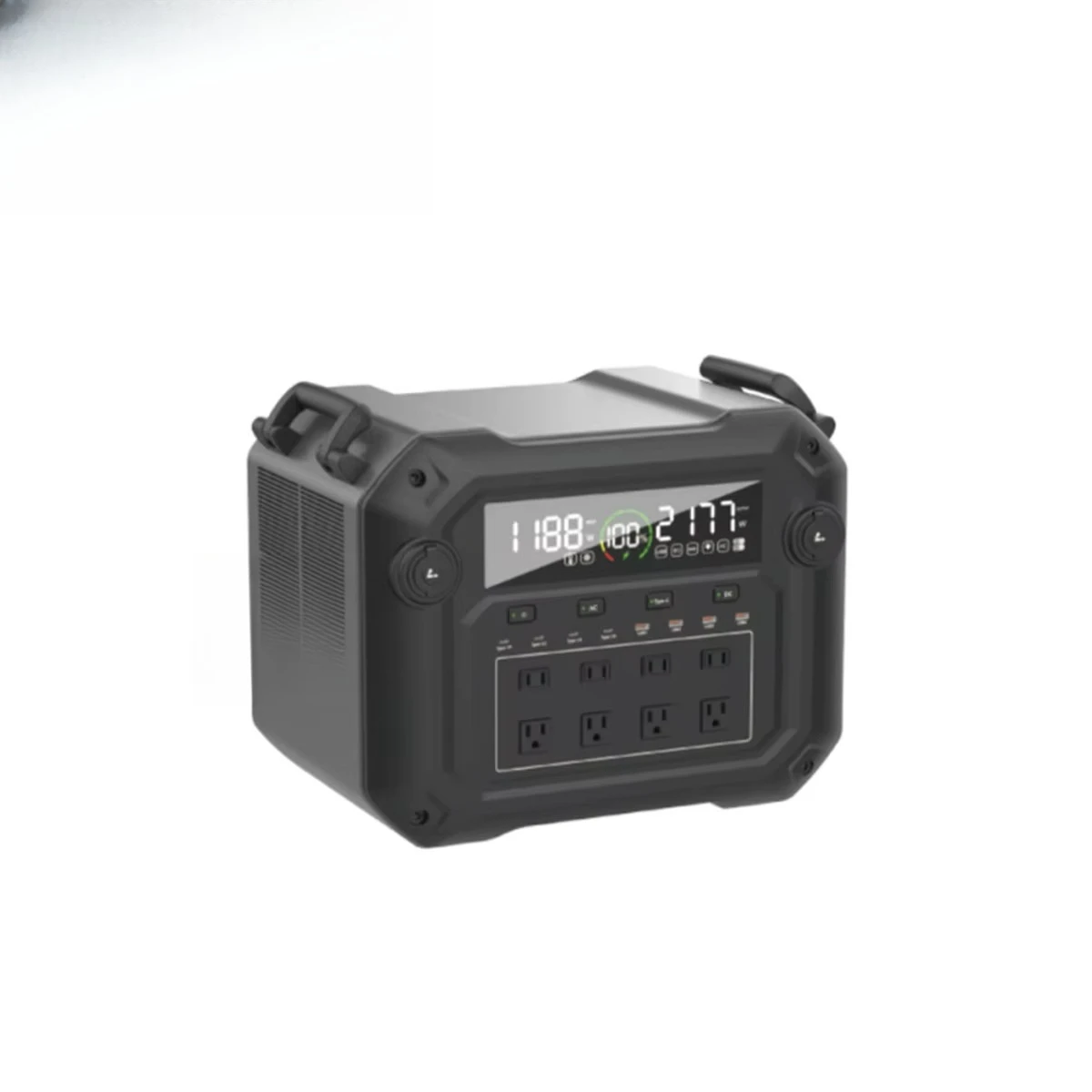 

1500 watt lithium ion portable solar generator small outdoor power bank station pure sine wave family car