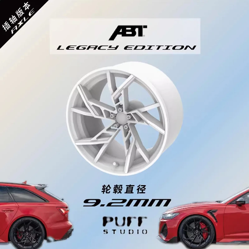 

PuffStudio 1/64 scale wheel hub ABT-Legacy EDITION 9.2mm shafting Resin Model Wheel Modification Toy
