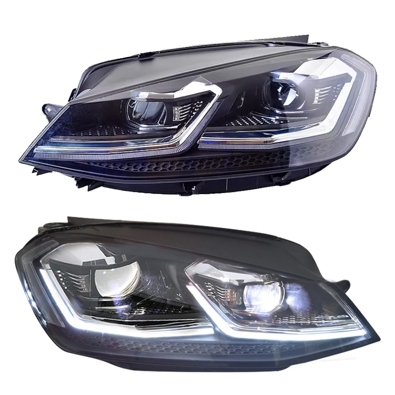 

Фара VW Golf MK7 в сборе Golf Mk7 Фара 2013-2020 Обновление Vm Gti Mk7 Светодиодная фара для Volkswagen Golf 7, аксессуары