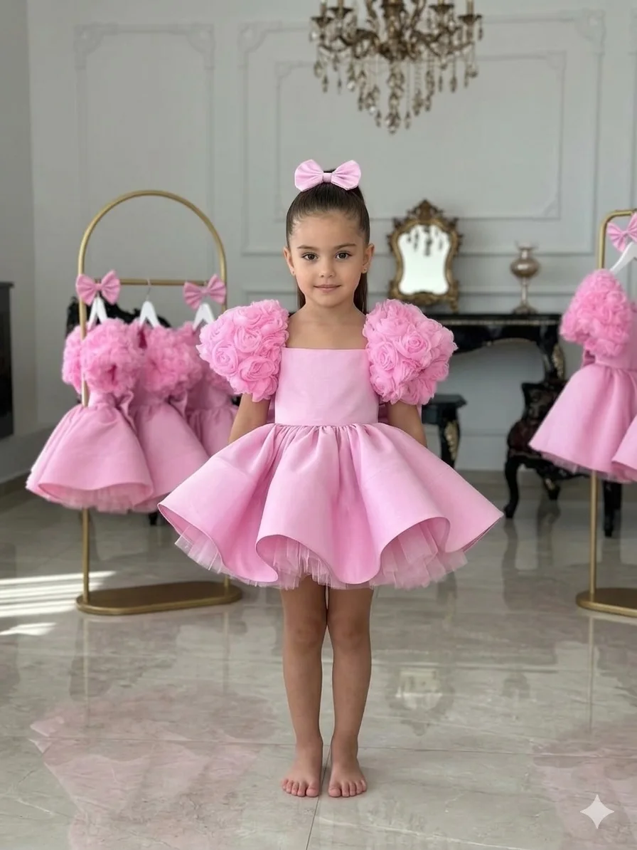 abito-da-damigella-in-raso-rosa-con-rose-3d-e-maniche-a-sbuffo-vestito-corto-formale-da-principessa-per-bambina-ideale-per-feste-di-compleanno-matrimoni-e-concorsi-di-bellezza