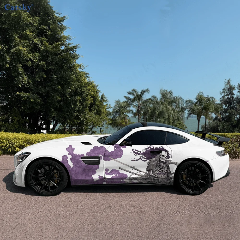 

Волосый скелет, боковая наклейка на автомобиль, ПВХ, самоводонепроницаемая палочка, яркие внешние аксессуары для автомобиля, декор, защитный подарок для любителей автомобилей