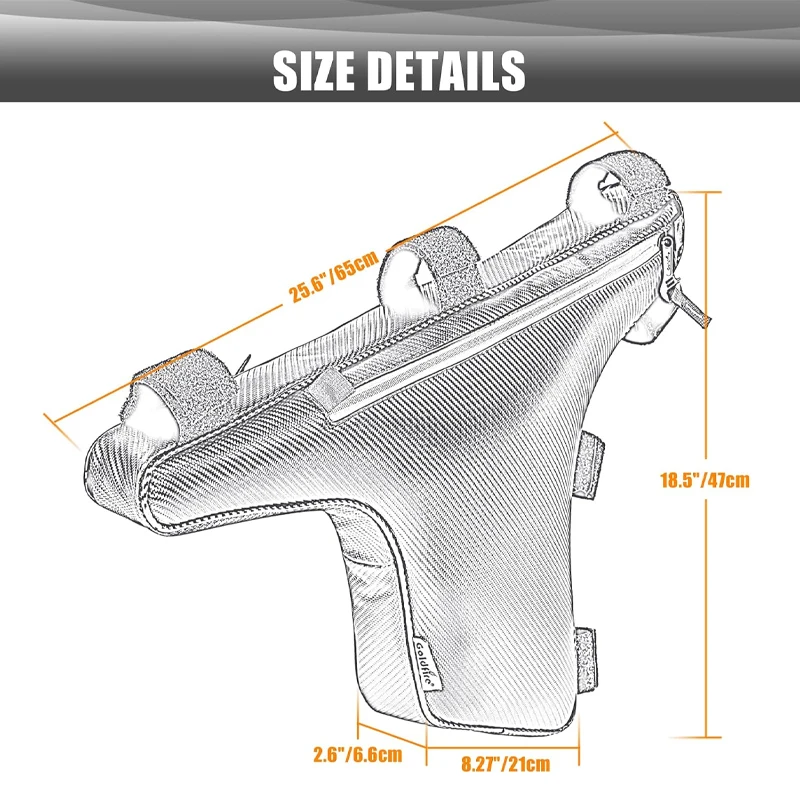 UTV Teryx KRX 1000 ملحقات الأسهم مثلث الجمالون حقيبة التخزين المنظم لكاواساكي Teryx KRX 1000 2020 + #6