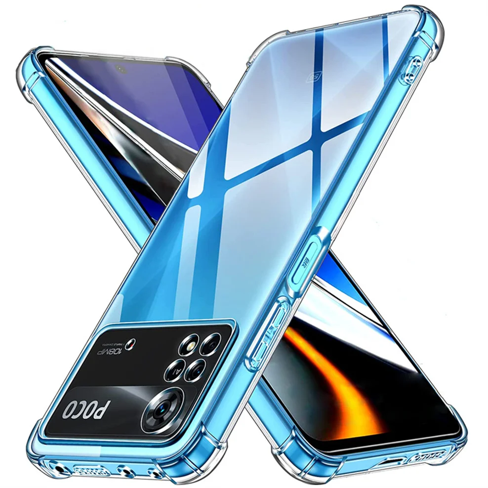 Silicone Case for Poco-X4 Pro Soft Shockproof Clear Phone Cases Pocophone X4 Pro Cover Xiaomi Poco X4 Pro Case Poco X 4 Pro