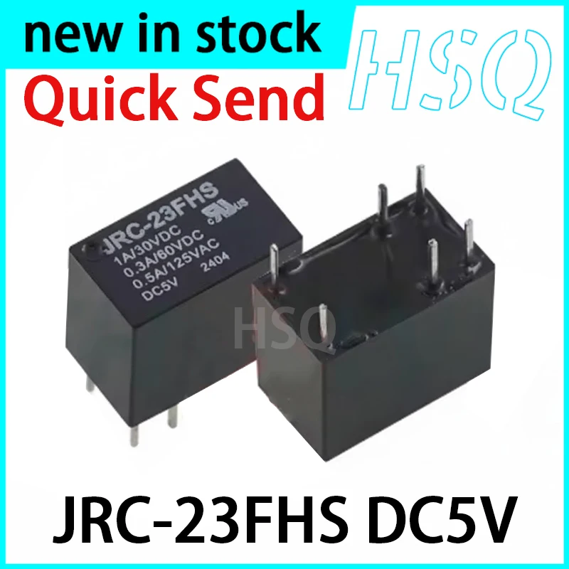 10PCS New JRC-23FHS DC5V 6-pin Signal Relay