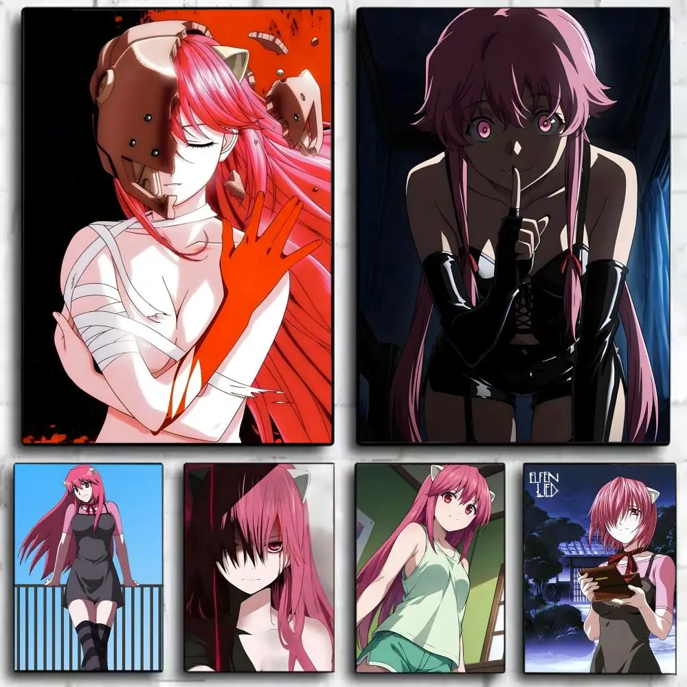 1 Stück E-Elfen L-Lied Comic-Poster, Wandkunstdruck, Poster, dekoratives Wandbild, Heimdekoration, Geschenk, ungerahmt