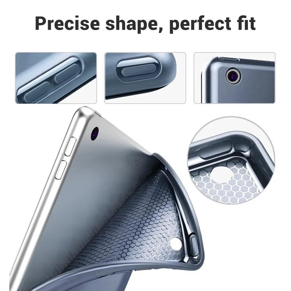 Smart Case for iPad 9.7 2018 2017 Fundas Magnetic Pu Leather Stand Cover for iPad 10.2 5th 6th Air 1 2 3 4 5 7 8 9 10 Generation