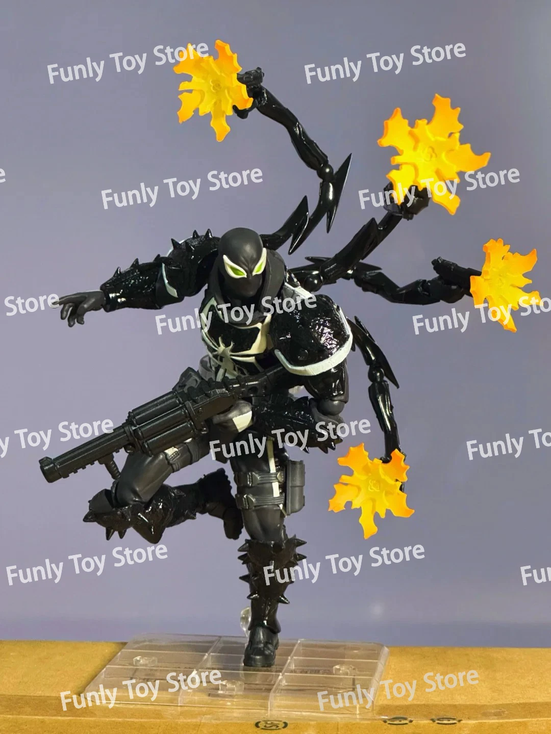 متوفر في المخزون Ct Toys Agent Venom Amazing Yamaguchi Agent مكافحة السم الشكل سبايدرمان أنيمي عمل الشكل مخصص الهدايا اللعب
