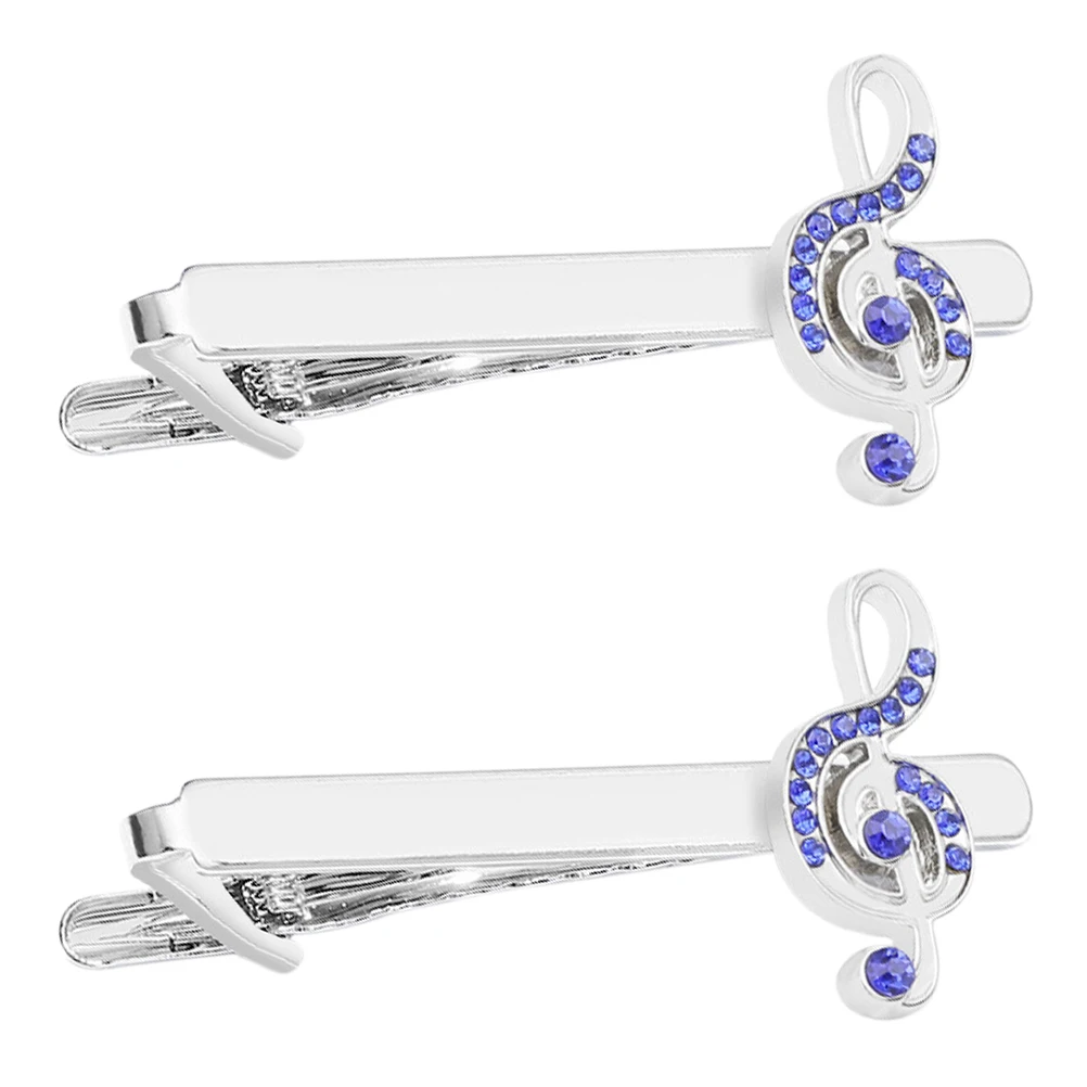 

2 Pcs Tie Clips Pinch for Men Men's Shirts Business Clasp Necktie Alloy Women's Ties