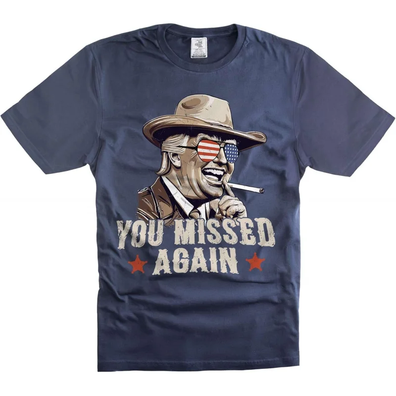 2025 Attempted assassination cowboy Trump T-shirt