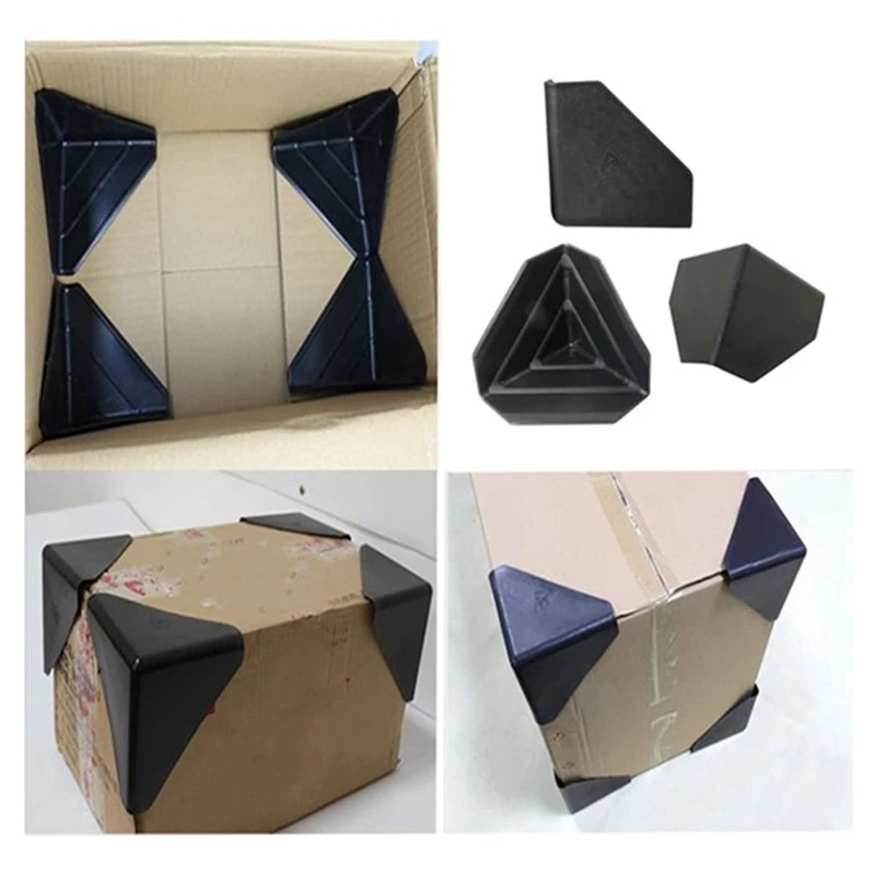 Shipping Box Corner Plastic Packaging Edge Protectors Corner Protectors For Cartons, Boxes, Furniture And Others 200Pcs