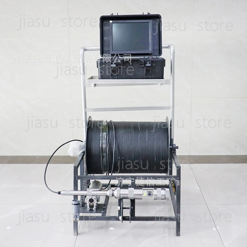 

JDS-1 Underground Mine TV Camera System, 360° Rotating Dual Cam High Res Underwater Detector with Recording.