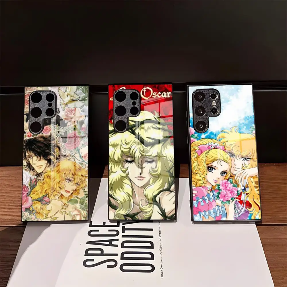 Rose Of Versailles Lady Oscar Phone Case For Samsung S26 Ultra S25 Edge Ultra S23 S22 S21 Ultra Plus S24 Fe A57 A37 Glass Cover