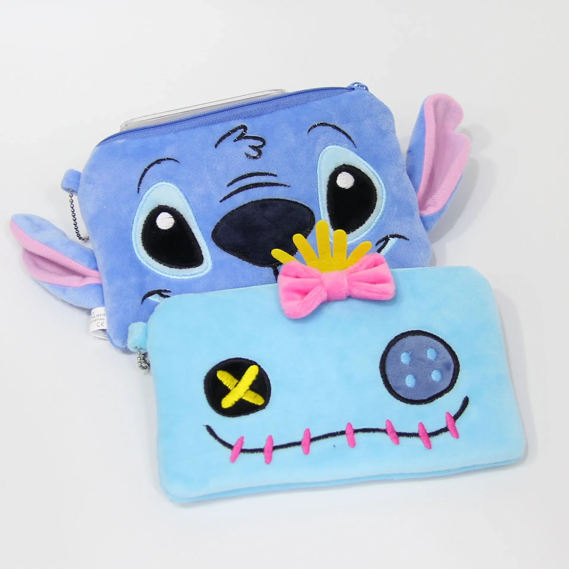 Disney Coin Plush Purse Cartoon Stitch Doll Bag lady Clutch cute holder card storage