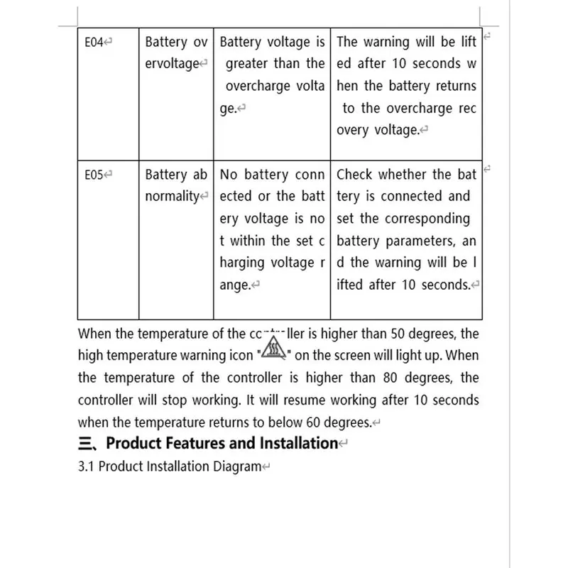 B29C-Solar Charger Controller 500W MPPT, Supports 24V/36V/48V/60V/72V Voltages For Rvs, Golf Carts,And More Equipment